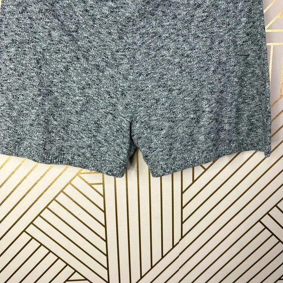 Naadam High Waisted Knit Bike Shorts in Light Blue Cotton Cashmere Size US Large - Picture 7 of 12